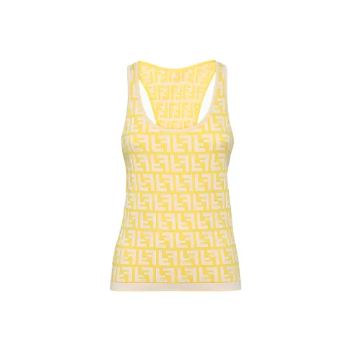 FENDI Желтые Женские Майки
