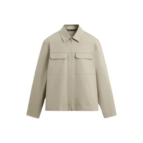 ZARA Бежевый Мужской Куртки