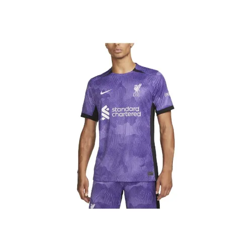 Nike Фиолетовый Мужской Футбольный Джерси