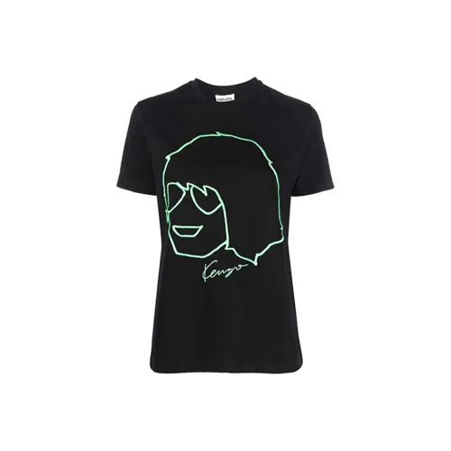 KENZO Стандартная футболка женская черная