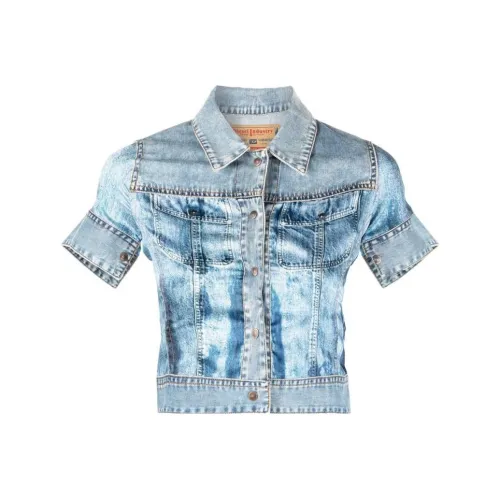 DIESEL Синий Женский Короткий Топ