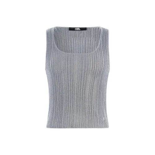 Karl Lagerfeld Майка Женская Серого цвета