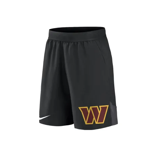Nike Dri Fit Эластичные NFL Washington Commanders Спортивные шорты Мужские Черные