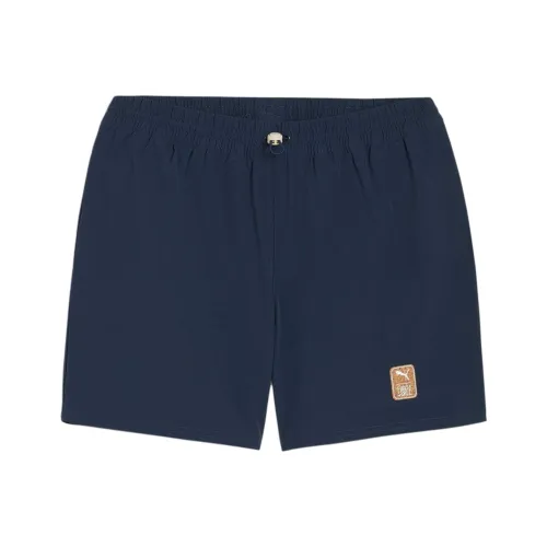 PUMA x FIRST MILE Коллаборация Повседневные шорты Мужские Морской синий