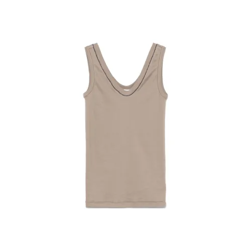 BRUNELLO CUCINELLI FW24 Майка Женская Бежевая