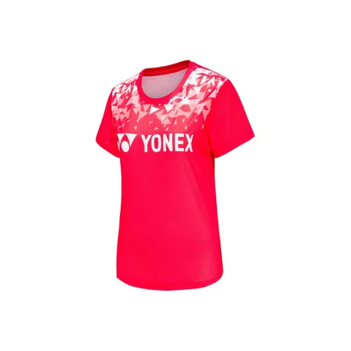YONEX Стандартная футболка женская красная