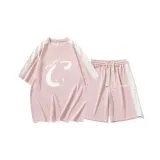 Комплект одежды (Коралловый розовый топ + Коралловый розовый топ)