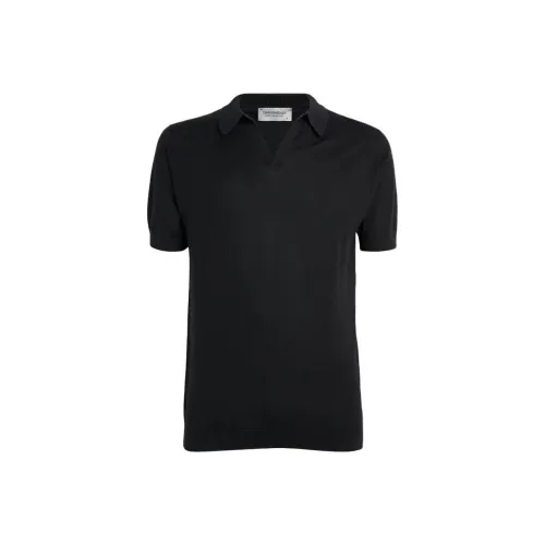 JOHN SMEDLEY Мужская черная поло