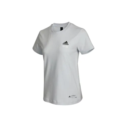 Adidas T-Shirt Женская Синие Серые
