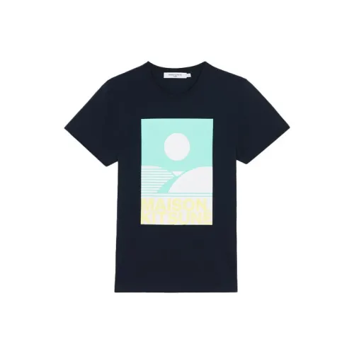 Maison Kitsune Темно-синие Женские Рубашки T