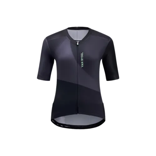 DECATHLON Дымчатый черный унисекс велосипедная одежда