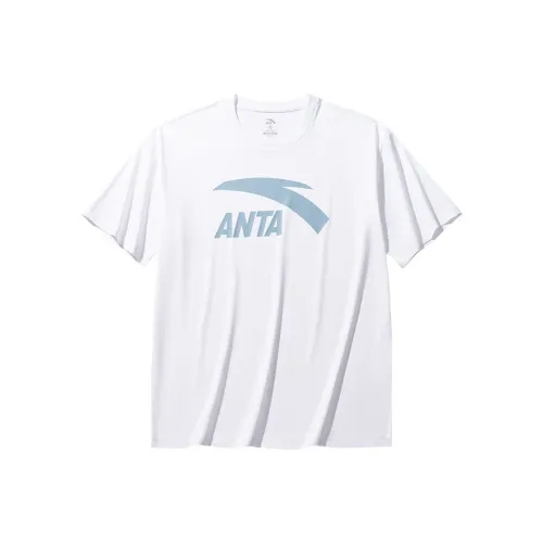 ANTA Life Collection T-Shirt Унисекс Нефритовый Синий Белый