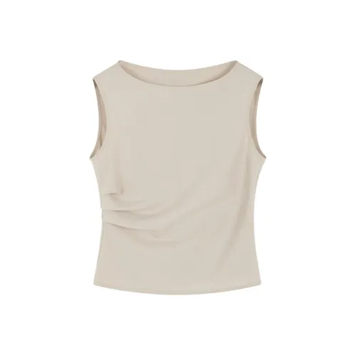 IHIMI SS24 Майка Женская Бежевая Абрикосовая