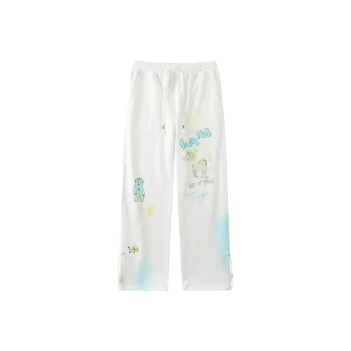 LAMLICKA Повседневные брюки Унисекс Экрю