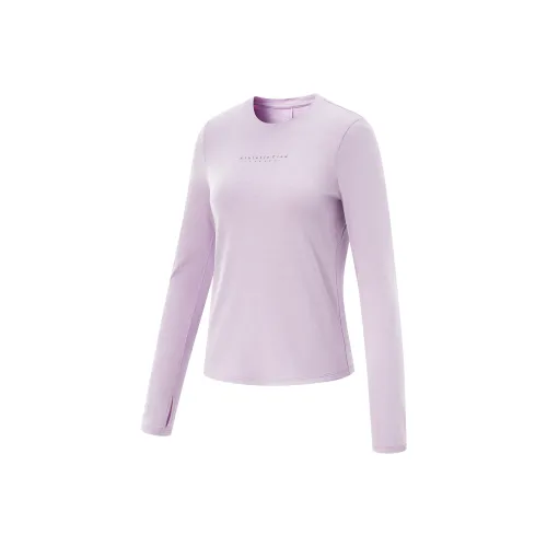 LINING Fitness Series T-Shirt Женская Сумеречный Фиолетовый