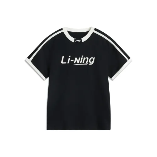 LINING Sports Life Collection T-Shirt Женская Черный Ивовый