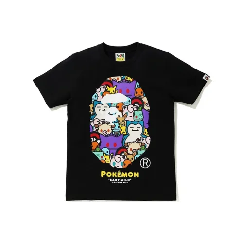 A BATHING APE x Pokémon BAPE совместная брендированная футболка Женская