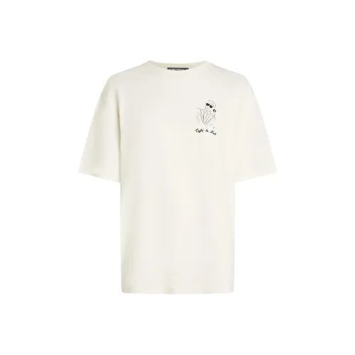 Karl Lagerfeld SS25 Рукав с оборванным плечом T-рубашка Женская Белая