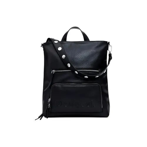 Desigual Полиуретан Сумка Рюкзак Средний Женский Черный