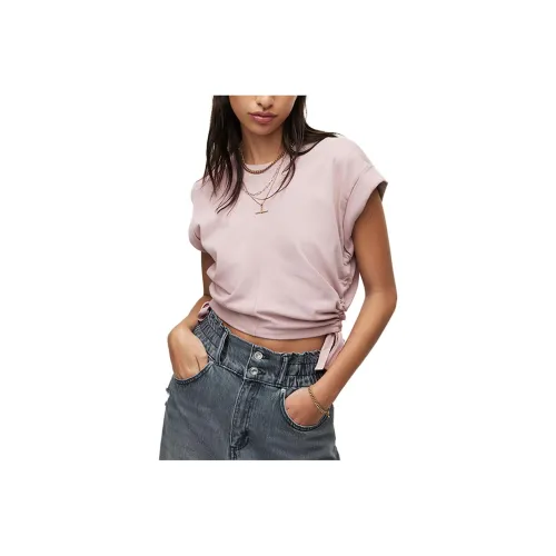 ALLSAINTS T-Shirt Женская Светло-Синяя Розовая