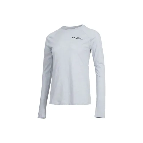 Under Armour T-Shirt Женская Серого цвета