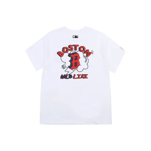 Mlb Base Logo T-Shirt Женская Белая Летняя