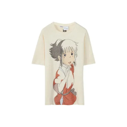 LOEWE x QIANYUQIANXUN SS22 T-рубашка Женская Экрю