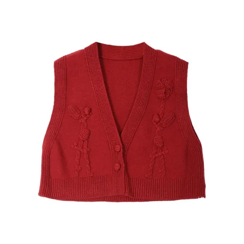 SETIROM Топ без рукавов Женский Бордовый