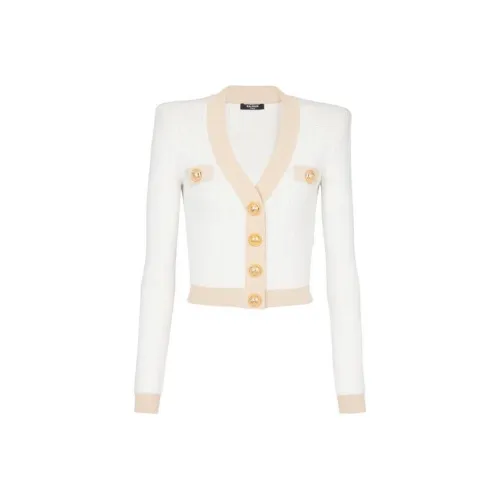 BALMAIN Белый Женские Короткие Топы