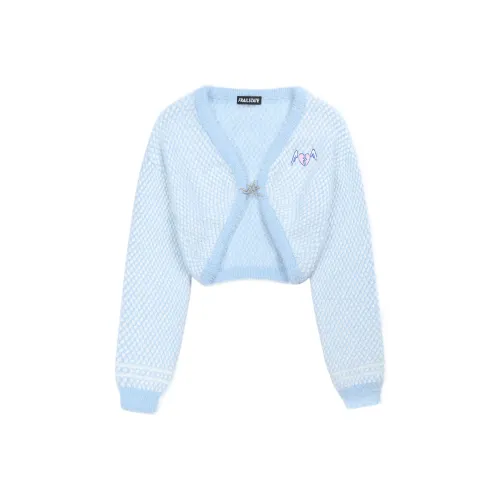 FRAIL STATE Облегающий крой Трикотаж Женский Небесно-голубой