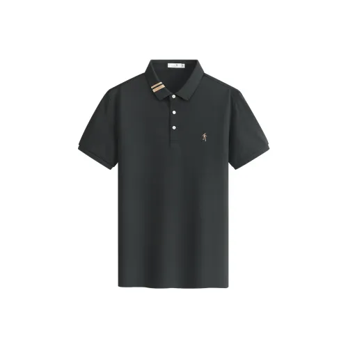 Поло Dance with Wolves Мужское Угольный Серый