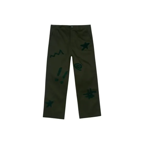 Brain Dead FW24 Повседневные брюки Мужские Темно-зеленые