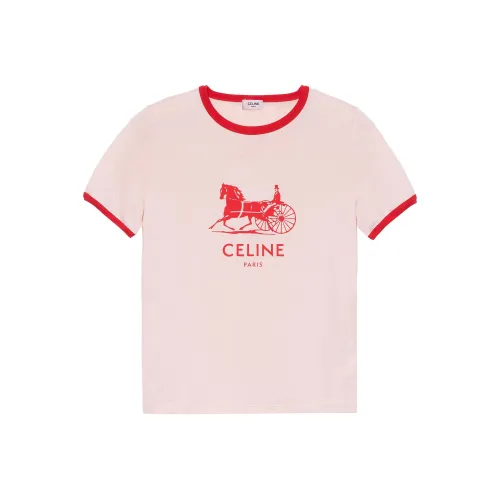 CELINE Сливочный Женские Футболки