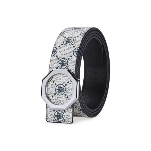 Jeccieziio Ремень из полированной коровьей кожи с плавной застежкой мужской ширина 3,8 см