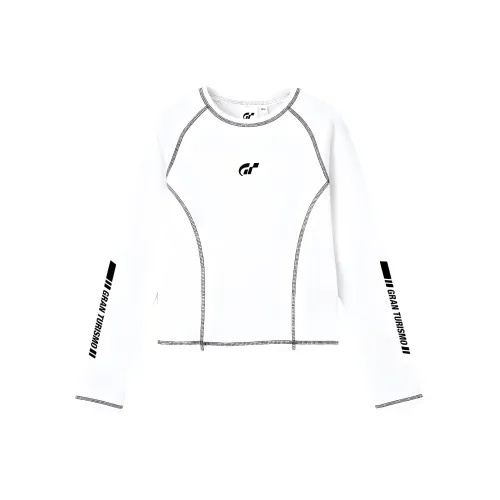 GU Gran Turismo Collaboration Белые Женские Футболки