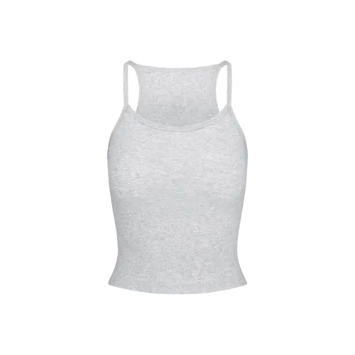 SKIMS Майка Женская Светлый Меланжевый GREY Светлый Фотиния Серый