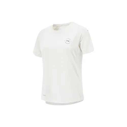 Подкладка Running Collection Бег T-Рубашка Женская Шампань Белый