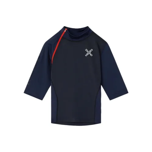 KENZO Темно-синие Женские футболки