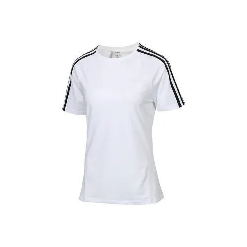 Adidas Рукав реглан T-рубашка Женская Белая