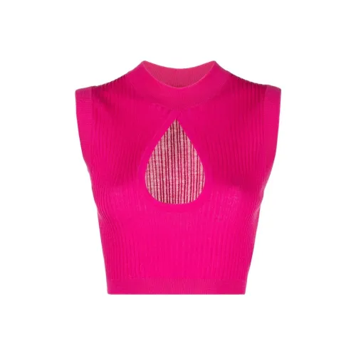 VERSACE Фуксия Женские Короткие Топы