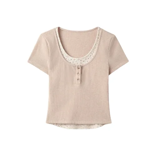 PLAY BUSH Розовые Женские Футболки