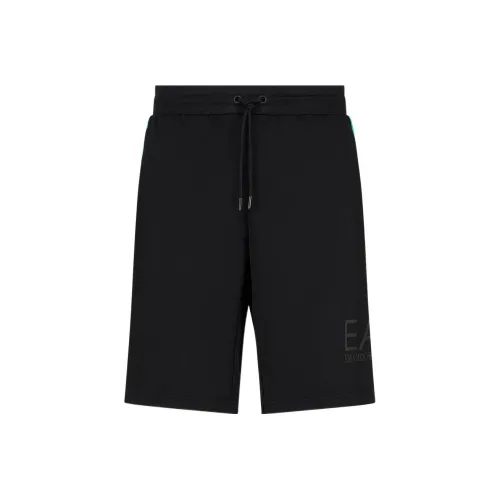 EMPORIO ARMANI Visibility Бермуды из Технологичной Ткани Повседневные Шорты Мужские Черные