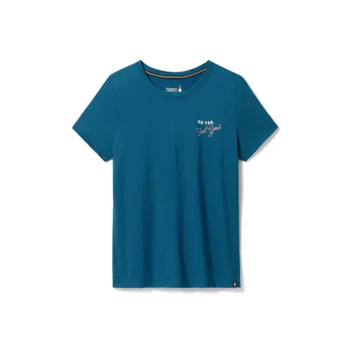 Smartwool T-Shirt Женская Павлиний Зеленый