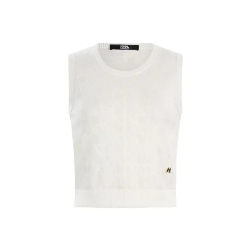 Karl Lagerfeld Майка Женская Белая