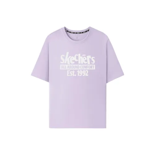 Skechers T-Shirt Unisex Light Snow Cyan 00EW Скекиерс Т-Рубашка Унисекс Light Снег Циан 00EW