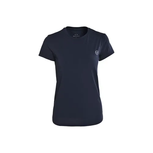 ARMANI EXCHANGE Темно-синие Женские Футболки