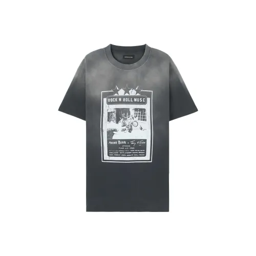 Anine Bing x Terry O'Neill Рукав с оборванным плечом T-рубашка Женская Серый