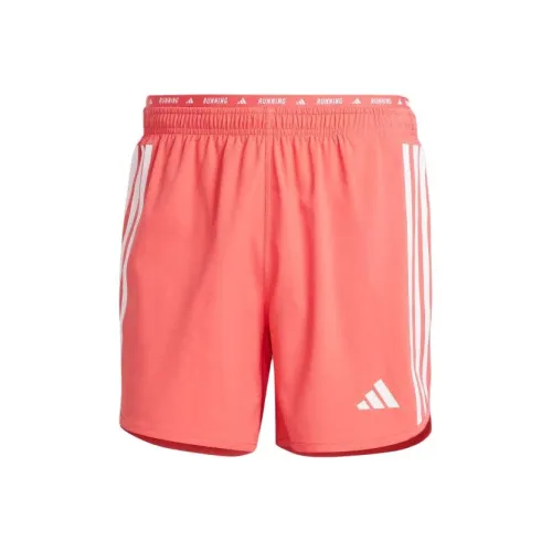 Adidas OWN THE RUN 3 STRIPES Шорты Повседневные Мужские Темно-красные