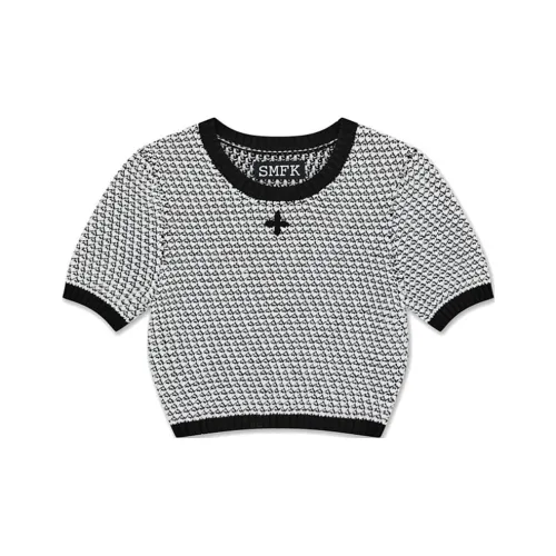 SMFK x Wonderland Черно-белая панда Цепочка Женские Короткие топы