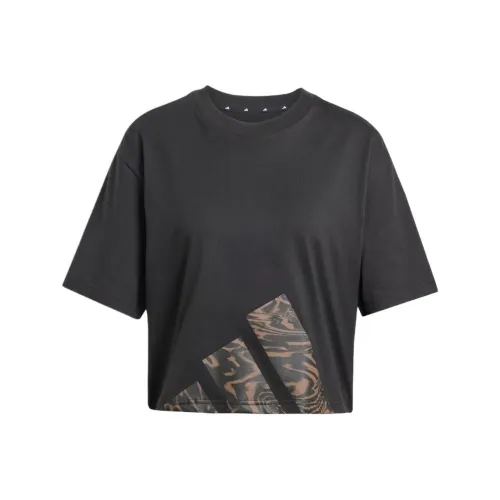 Adidas Essentials Стандартная футболка женская черная